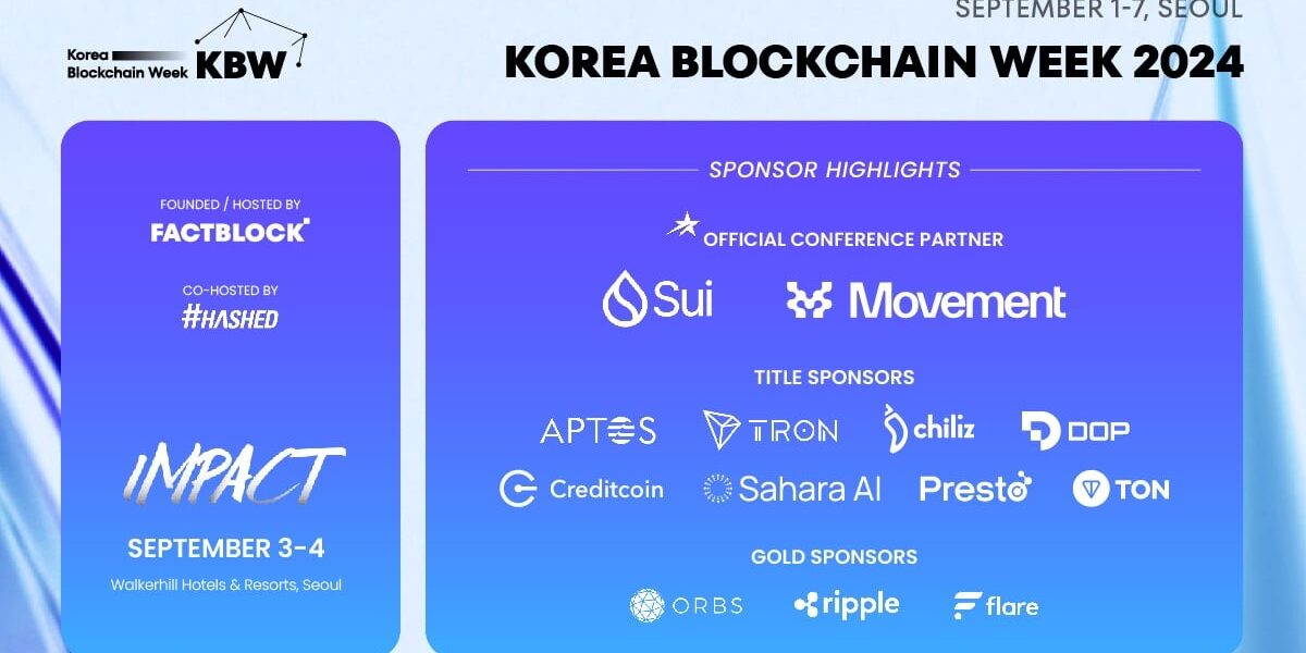 Korea Blockchain Week 2024 Names Dash Labs the Reliable Conference Associate, Unveils Contemporary Headline Audio system and Sponsors