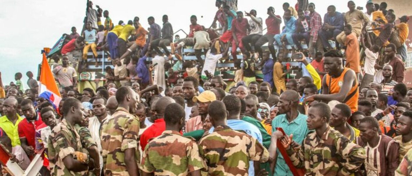 Niger Republic Citizens Troop Out To Grasp  time One-twelve months Anniversary Of Navy Coup