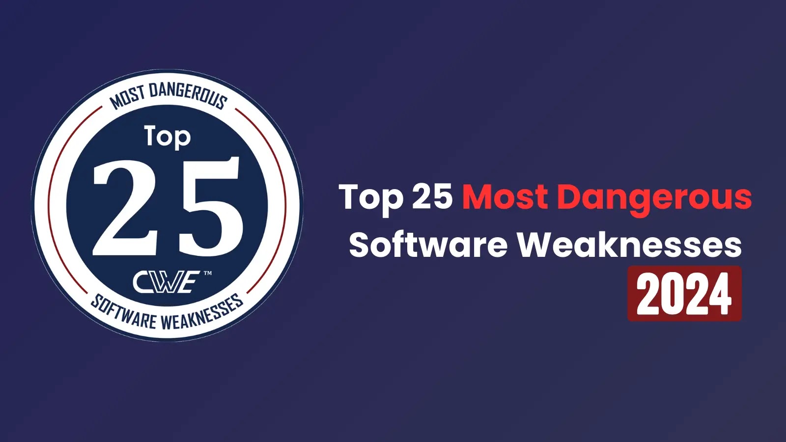 MITRE Lists 25 Most Harmful Software program Weaknesses of 2024